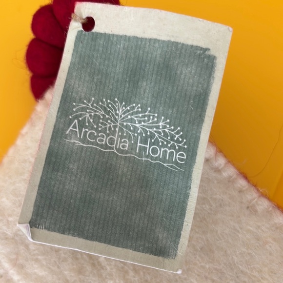 Arcadia Home Cream and Red Jolly Snowman Holiday Stocking - Picture 6 of 12